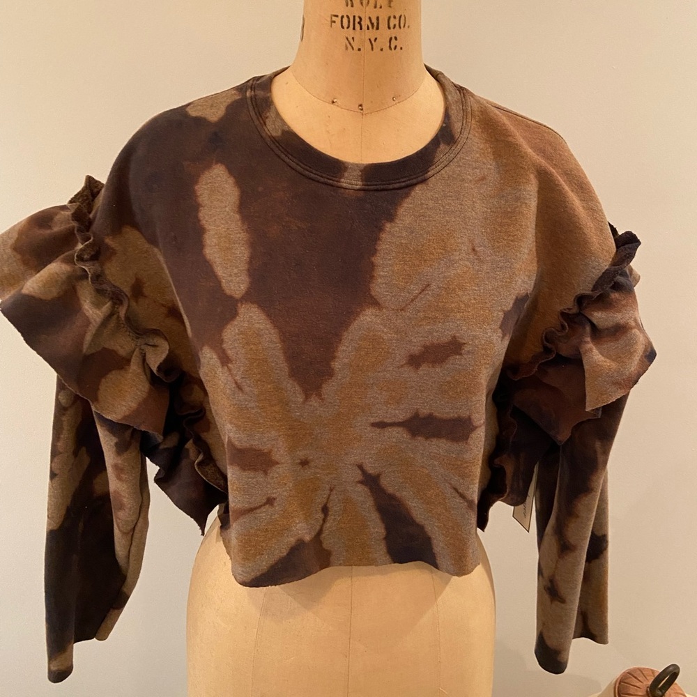 One of a kind, eco-friendly, designer sweatshirt.